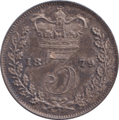 1879 MAUNDY THREEPENCE ( UNC ) - MAUNDY THREEPENCE - Cambridgeshire Coins