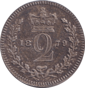 1879 MAUNDY TWOPENCE ( UNC ) - MAUNDY TWOPENCE - Cambridgeshire Coins