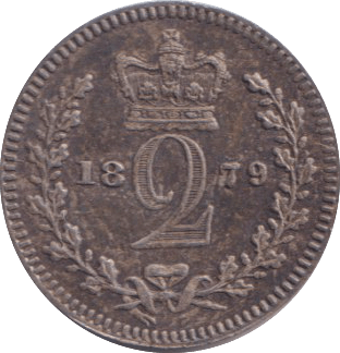 1879 MAUNDY TWOPENCE ( UNC ) - MAUNDY TWOPENCE - Cambridgeshire Coins