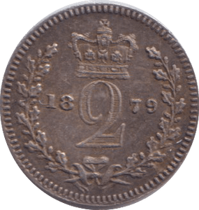 1879 MAUNDY TWOPENCE ( VF ) - MAUNDY TWOPENCE - Cambridgeshire Coins