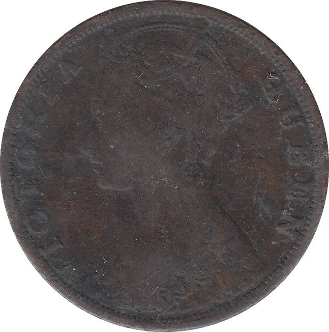 1879 ONE CENT HONG KONG - WORLD COINS - Cambridgeshire Coins