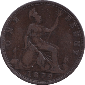 1879 PENNY ( FINE ) - PENNY - Cambridgeshire Coins