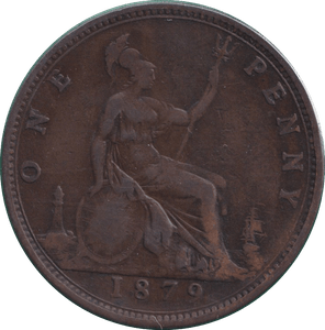 1879 PENNY ( FINE ) - PENNY - Cambridgeshire Coins