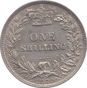 1879 SHILLING ( AUNC ) - SHILLING - Cambridgeshire Coins