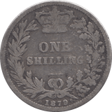 1879 SHILLING ( FAIR ) - Shilling - Cambridgeshire Coins