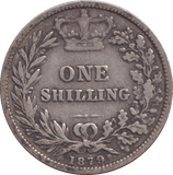 1879 SHILLING ( FINE ) 3 - SHILLING - Cambridgeshire Coins