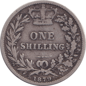 1879 SHILLING ( FINE ) - SHILLING - Cambridgeshire Coins