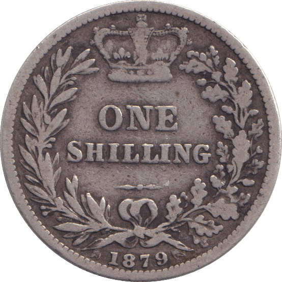 1879 SHILLING ( FINE ) - SHILLING - Cambridgeshire Coins