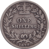 1879 SHILLING ( FINE ) - SHILLING - Cambridgeshire Coins