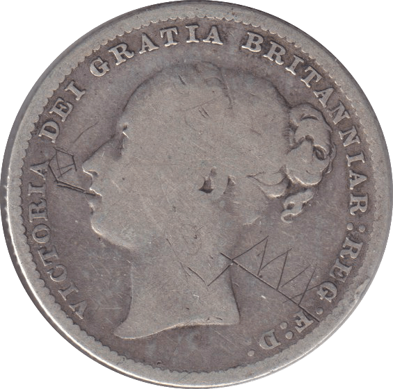 1879 SHILLING ( FINE ) - SHILLING - Cambridgeshire Coins