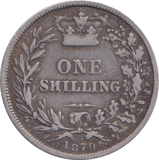 1879 SHILLING ( FINE ) - SHILLING - Cambridgeshire Coins