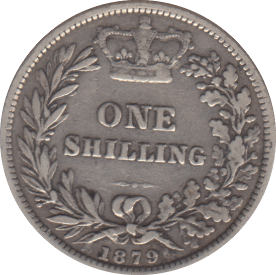 1879 SHILLING ( GF ) - SHILLING - Cambridgeshire Coins