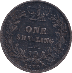 1879 SHILLING ( GVF ) - SHILLING - Cambridgeshire Coins