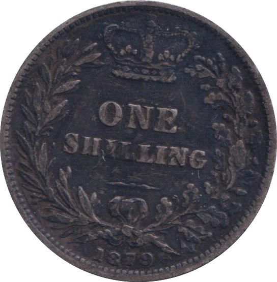 1879 SHILLING ( GVF ) - SHILLING - Cambridgeshire Coins