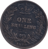 1879 SHILLING ( GVF ) - SHILLING - Cambridgeshire Coins