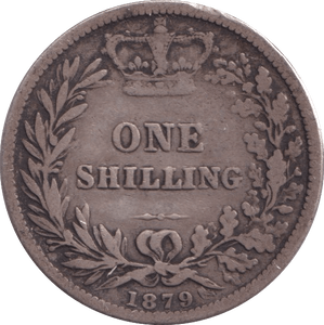 1879 SHILLING ( NF ) - SHILLING - Cambridgeshire Coins