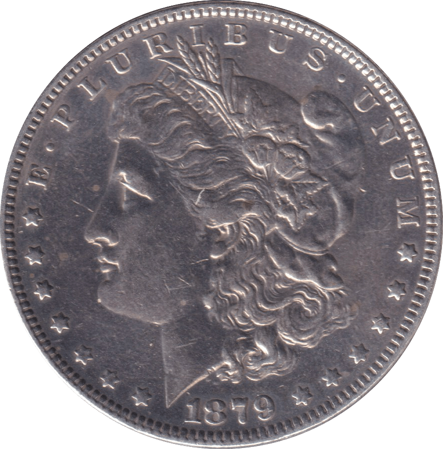 1879 SILVER DOLLAR USA - SILVER WORLD COINS - Cambridgeshire Coins