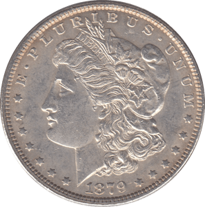 1879 SILVER MORGAN DOLLAR USA PHILADELPHIA MINT - SILVER WORLD COINS - Cambridgeshire Coins