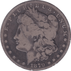 1879 SILVER MORGAN DOLLAR USA - SILVER WORLD COINS - Cambridgeshire Coins