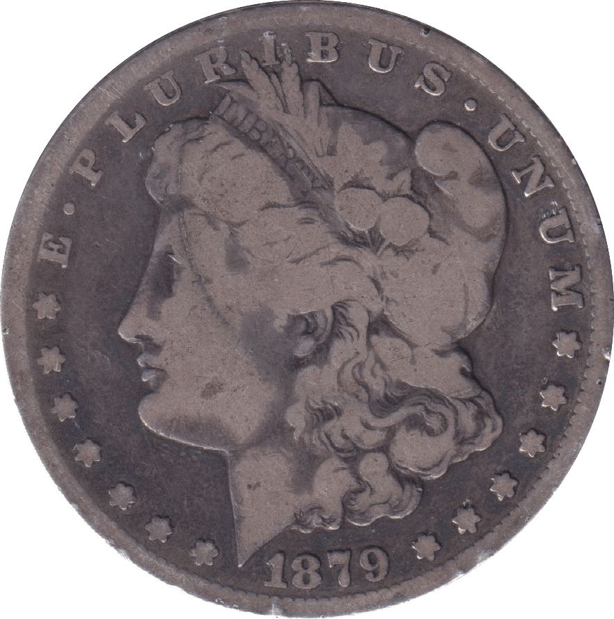 1879 SILVER MORGAN DOLLAR USA - SILVER WORLD COINS - Cambridgeshire Coins
