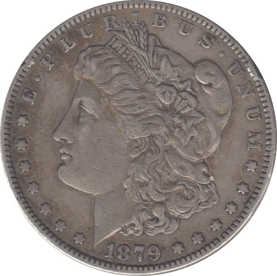 1879 SILVER ONE MORGAN DOLLAR USA - SILVER WORLD COINS - Cambridgeshire Coins