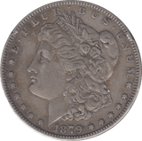 1879 SILVER ONE MORGAN DOLLAR USA - SILVER WORLD COINS - Cambridgeshire Coins
