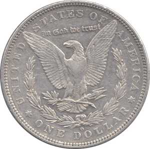 1879 SILVER ONE MORGAN DOLLAR USA - SILVER WORLD COINS - Cambridgeshire Coins