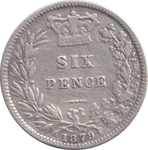 1879 SIXPENCE ( FINE ) - SIXPENCE - Cambridgeshire Coins