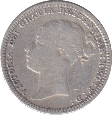 1879 SIXPENCE ( FINE ) - SIXPENCE - Cambridgeshire Coins