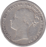 1879 SIXPENCE ( FINE ) - SIXPENCE - Cambridgeshire Coins