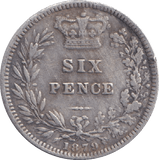 1879 SIXPENCE ( VF ) - SIXPENCE - Cambridgeshire Coins