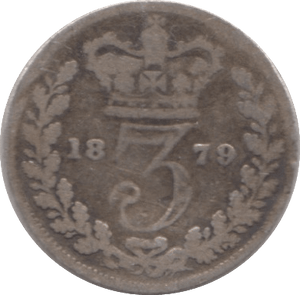 1879 THREEPENCE ( FAIR ) - THREEPENCE - Cambridgeshire Coins