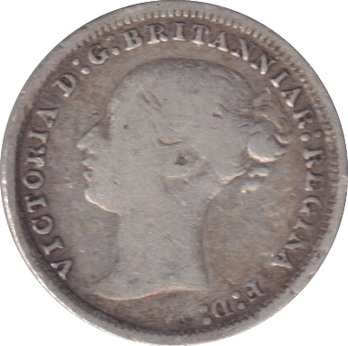 1879 THREEPENCE ( FINE ) - Three Half Pence - Cambridgeshire Coins