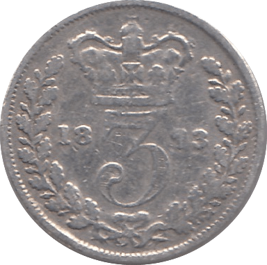 1879 THREEPENCE ( FINE ) - THREEPENCE - Cambridgeshire Coins