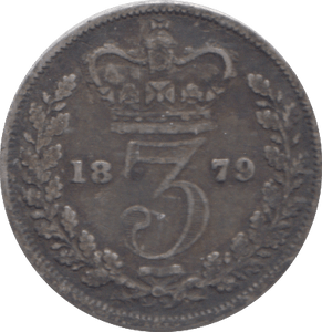 1879 THREEPENCE ( GF ) - THREEPENCE - Cambridgeshire Coins