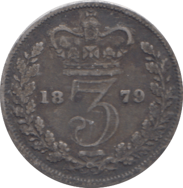 1879 THREEPENCE ( GF ) - THREEPENCE - Cambridgeshire Coins