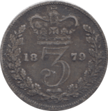1879 THREEPENCE ( GF ) - THREEPENCE - Cambridgeshire Coins