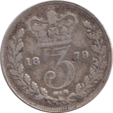 1879 THREEPENCE ( NF ) - WORLD COINS - Cambridgeshire Coins