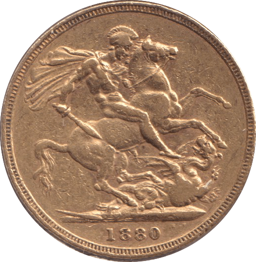 1880 3 GOLD SOVEREIGN ( VF ) - SOVEREIGN - Cambridgeshire Coins