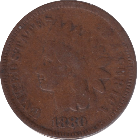 1880 CENT USA - WORLD COINS - Cambridgeshire Coins