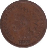 1880 CENT USA - WORLD COINS - Cambridgeshire Coins