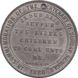 1880 COMMEMORATIVE CENTENARY SUNDAY SCHOOL MEDAL - MEDALS & MEDALLIONS - Cambridgeshire Coins
