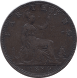 1880 FARTHING ( EF ) - Farthing - Cambridgeshire Coins