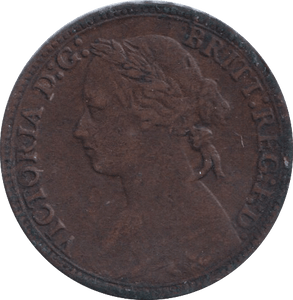 1880 FARTHING ( FINE ) - Farthing - Cambridgeshire Coins