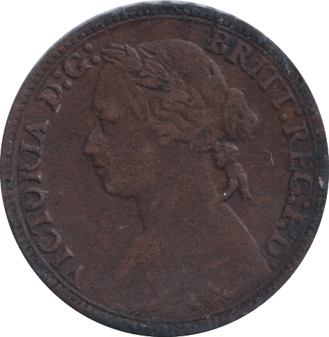 1880 FARTHING ( FINE ) - Farthing - Cambridgeshire Coins