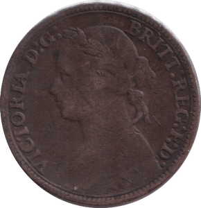 1880 FARTHING ( FINE ) - FARTHING - Cambridgeshire Coins