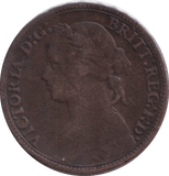 1880 FARTHING ( FINE ) - FARTHING - Cambridgeshire Coins