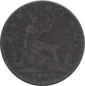 1880 FARTHING ( GF ) - FARTHING - Cambridgeshire Coins