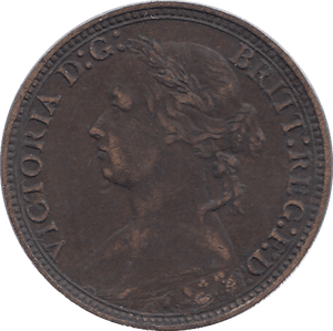 1880 FARTHING ( VF ) - FARTHING - Cambridgeshire Coins
