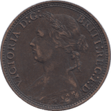 1880 FARTHING ( VF ) - FARTHING - Cambridgeshire Coins